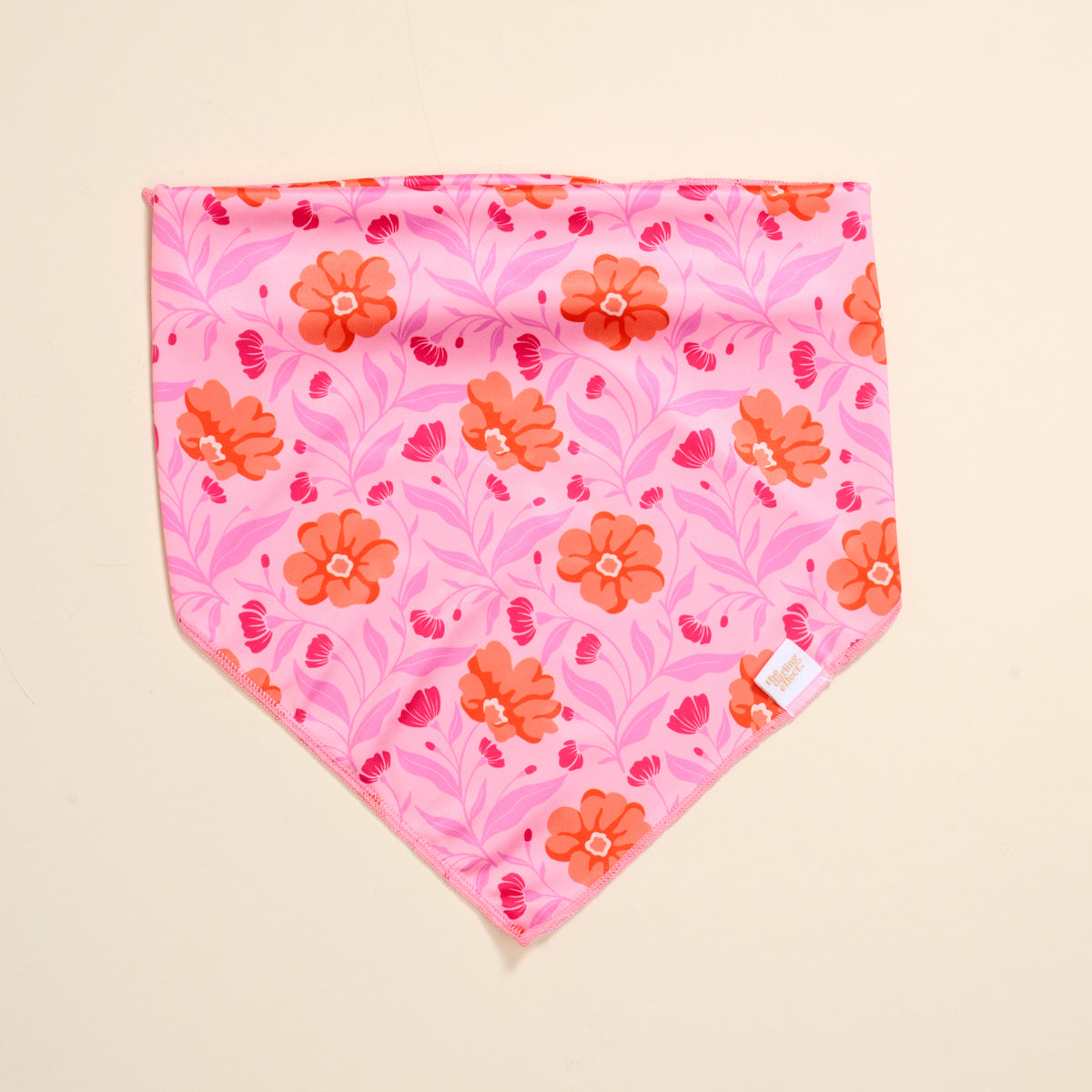 Bow-Wow Pet Bandana-Poppin' Petals Hot Pink