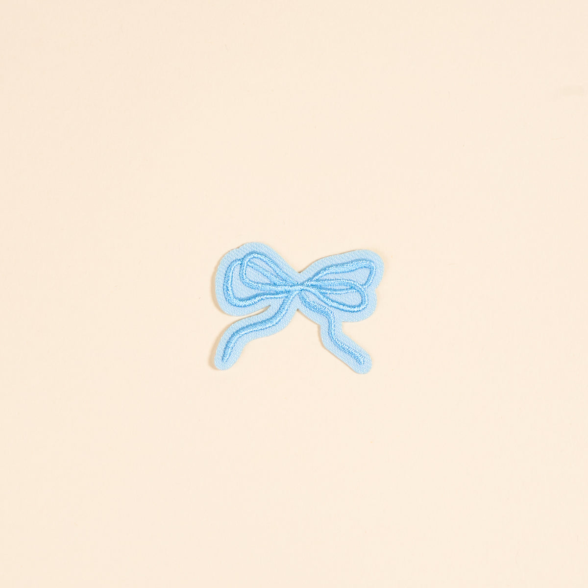 Bow Blue Mix & Match Iron-On Patch
