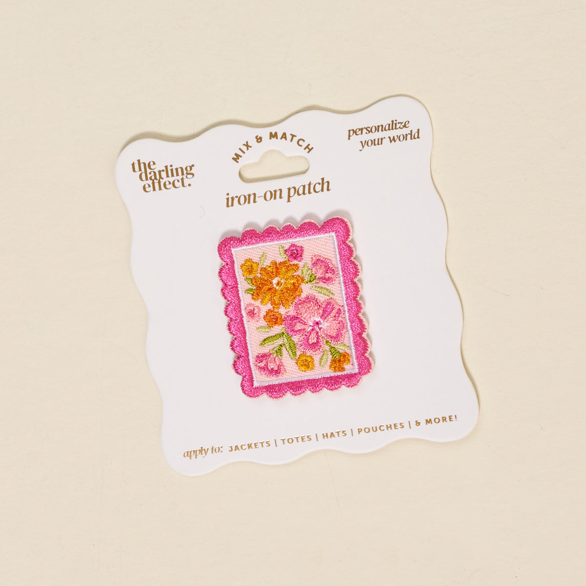 Petal Postage Stamp Mix & Match Iron-On Patch