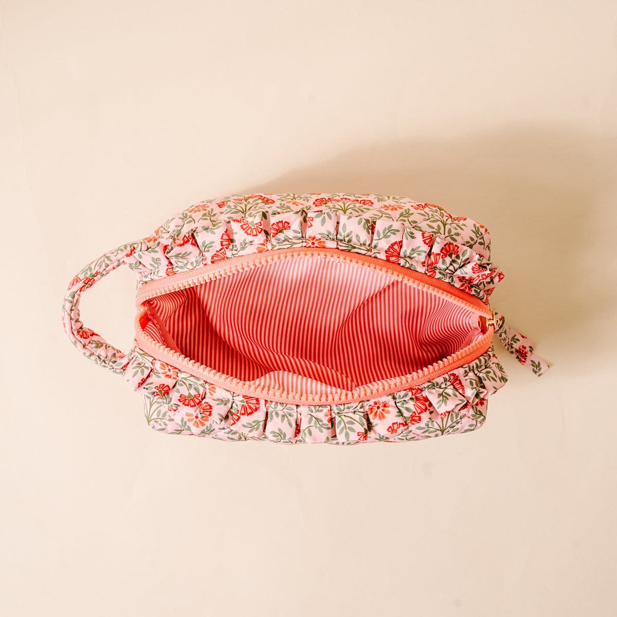 Everbloom Dusty Rose Essentials Quilted Cosmetic Pouch