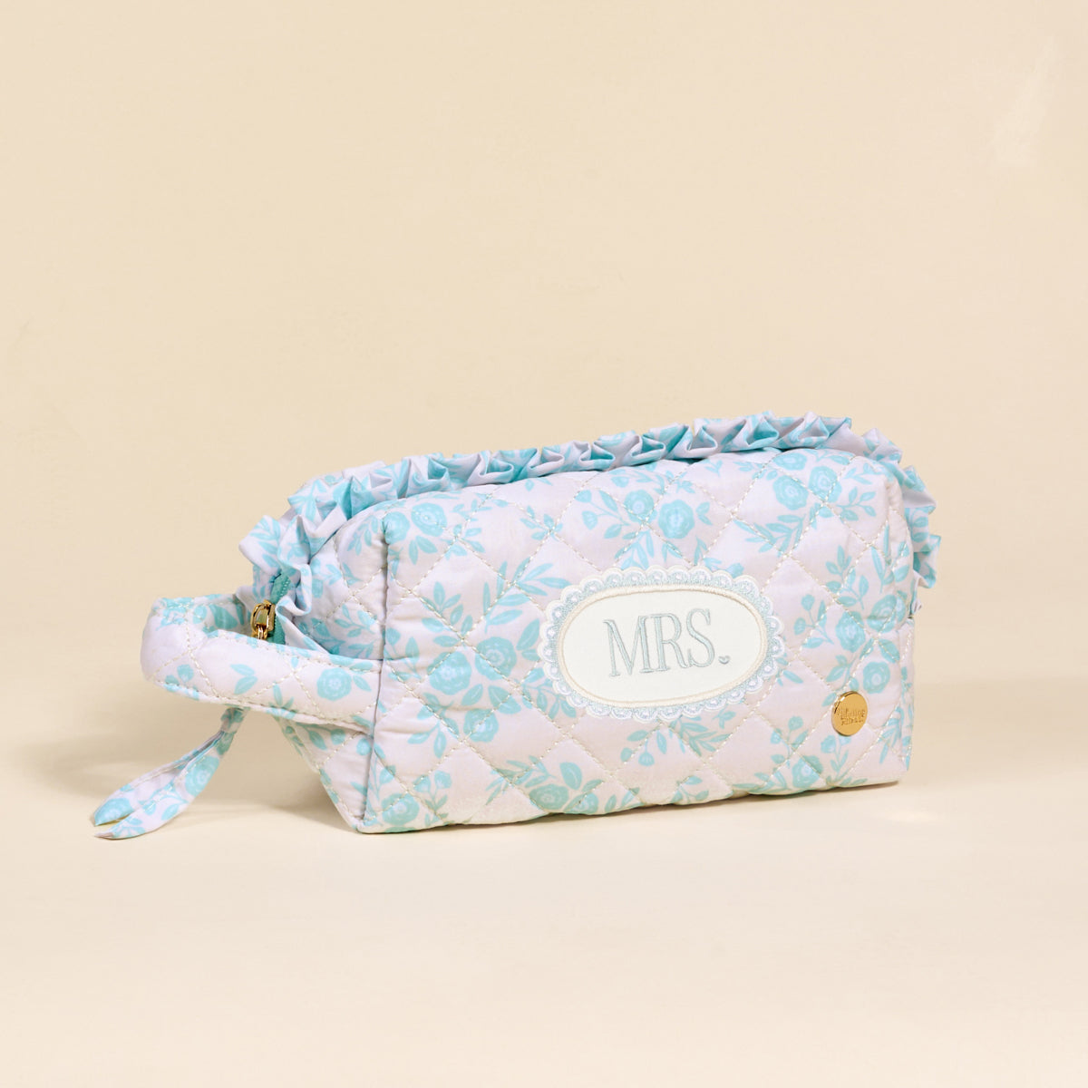 Mrs. Something Blue Essentials Quilted Cosmetic Pouch