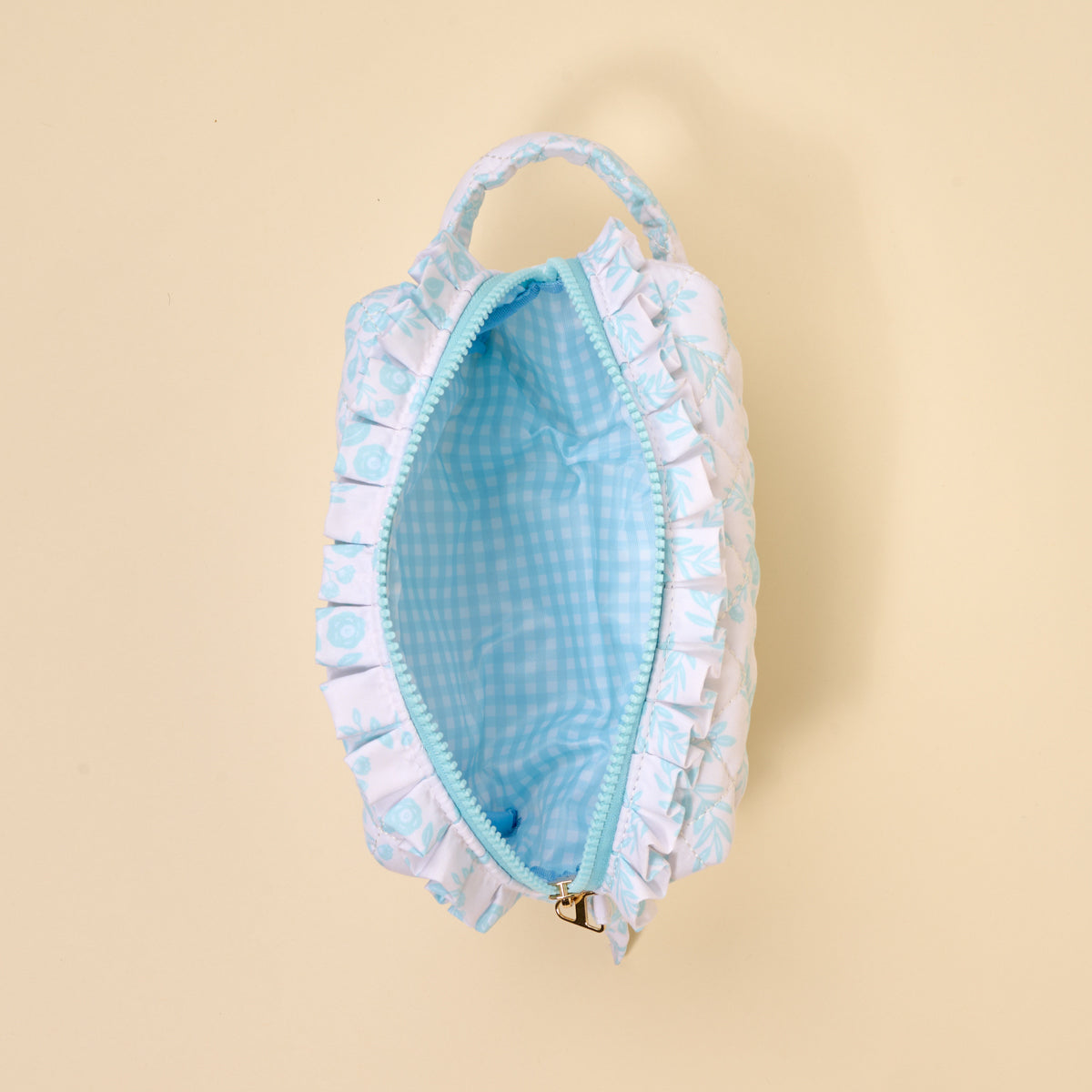 Mrs. Something Blue Essentials Quilted Cosmetic Pouch