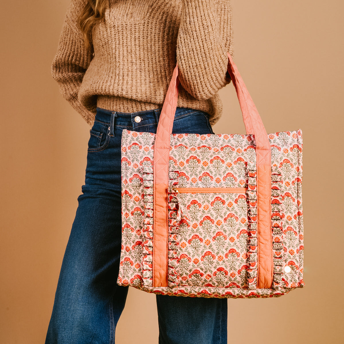 Everbloom Dusty Rose The Everyday Quilted Tote Bag – The Darling