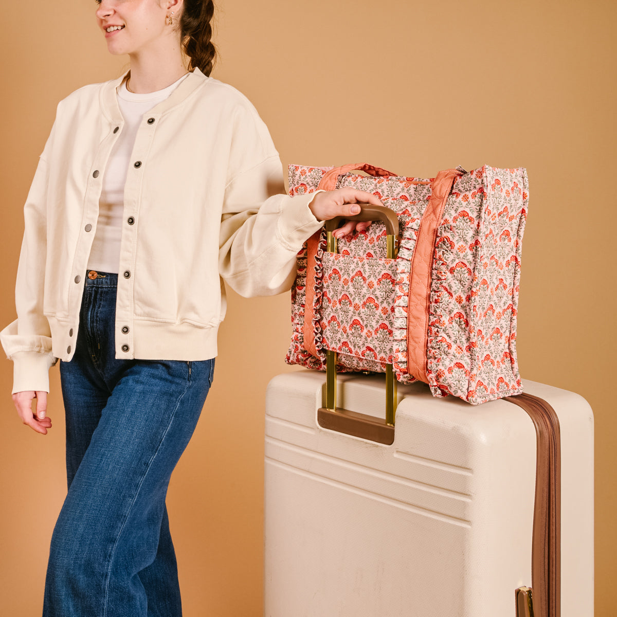 Everbloom Dusty Rose The Everyday Quilted Tote Bag