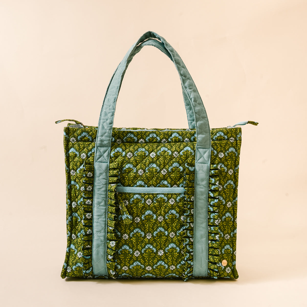 Everbloom Forest Green The Everyday Quilted Tote Bag – The Darling