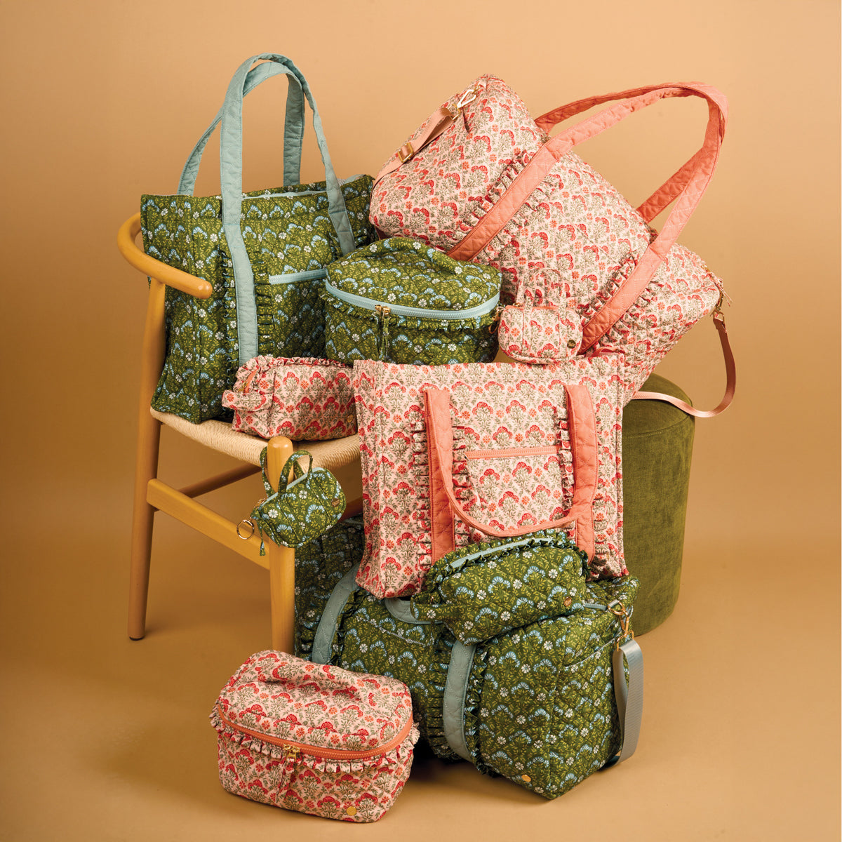 Everbloom Forest Green The Everyday Quilted Tote Bag – The Darling