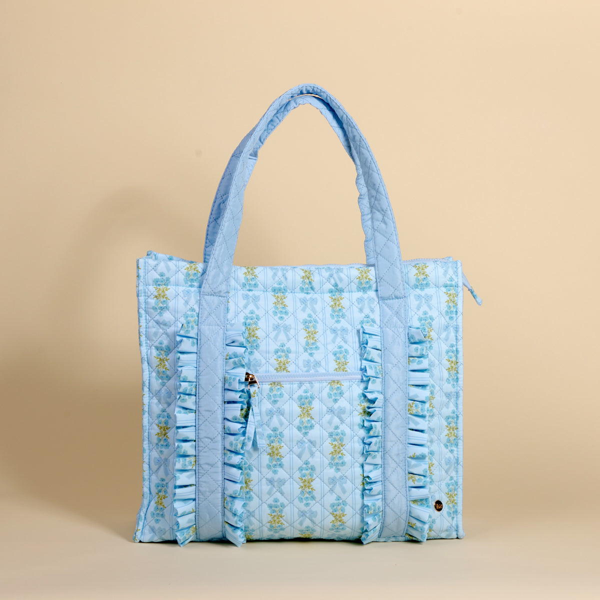 Oh So Fancy Blue The Everyday Quilted Tote Bag