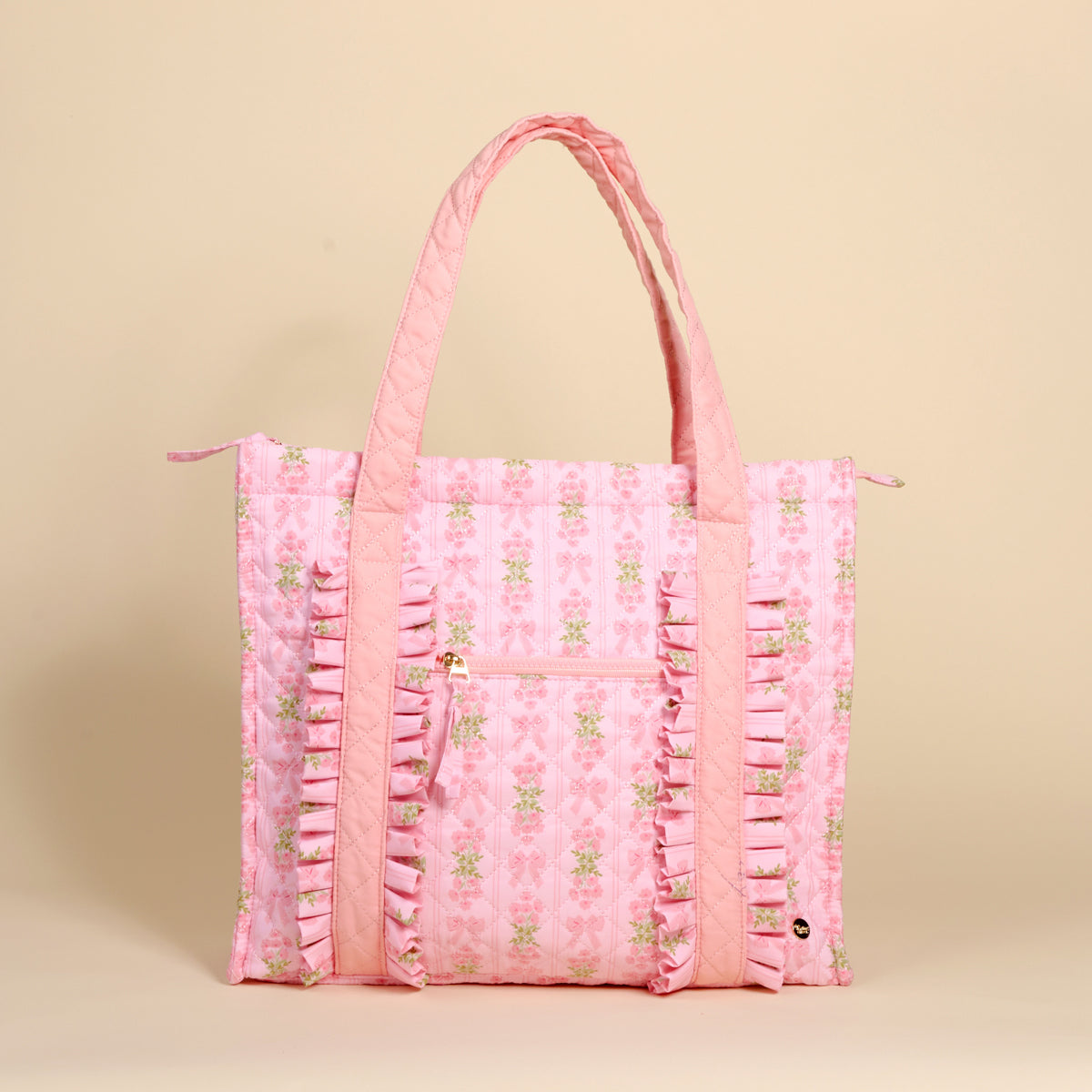 Oh So Fancy Pink The Everyday Quilted Tote Bag