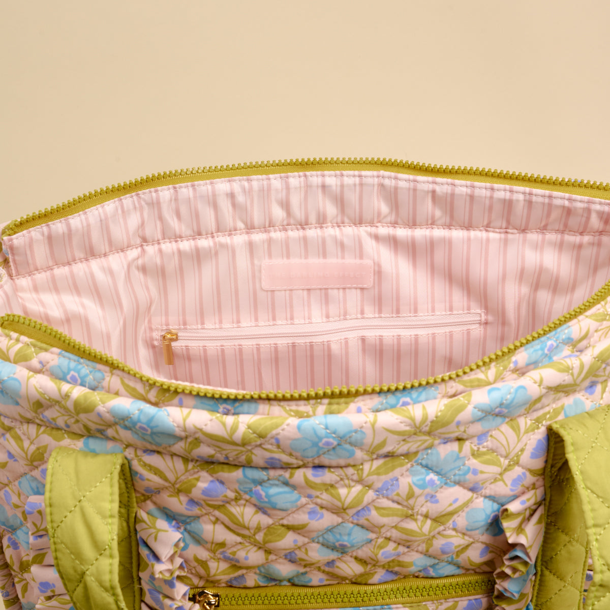 Poppin' Petals Aqua The Everyday Quilted Tote Bag