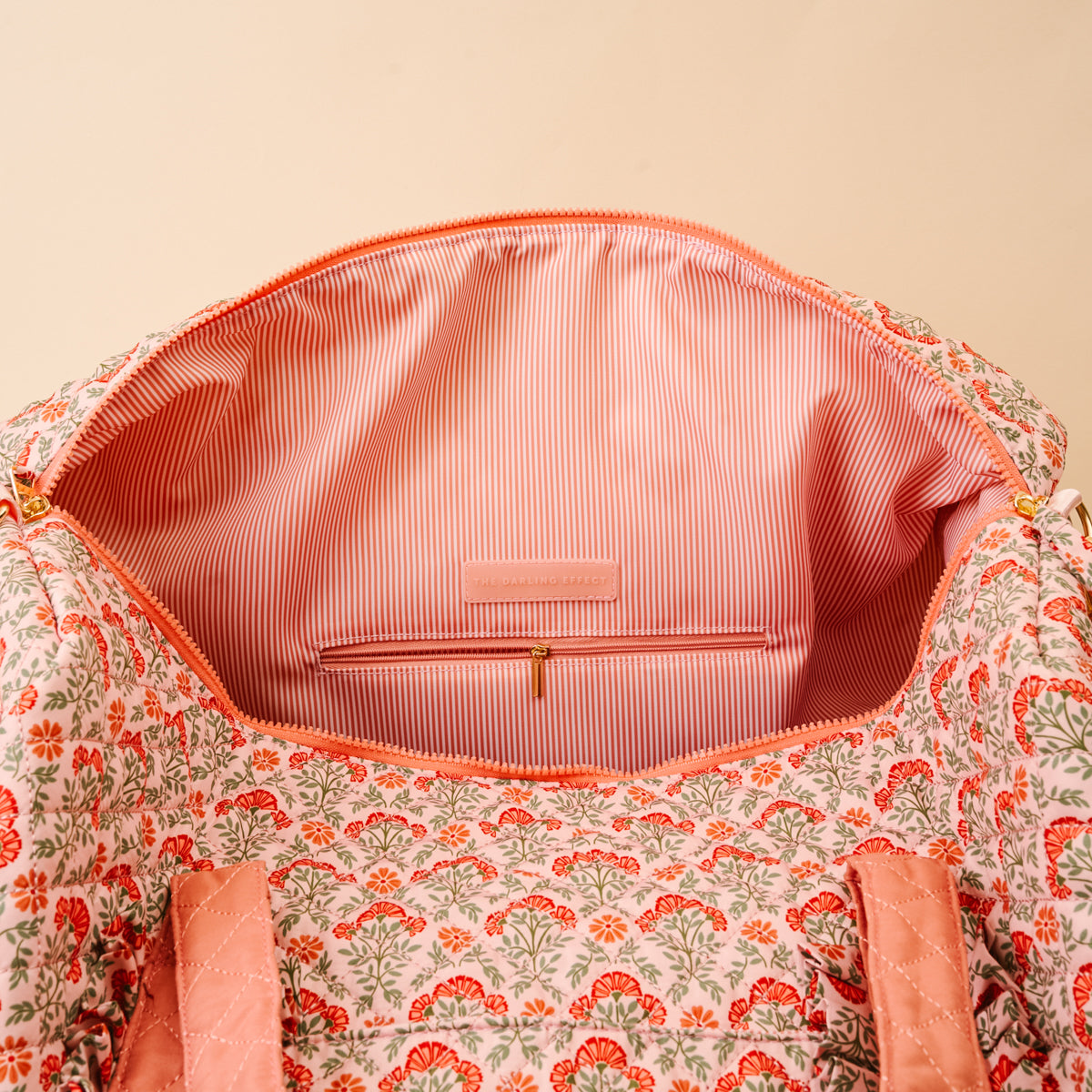 Everbloom Dusty Rose On-the-Go Quilted Weekender Bag