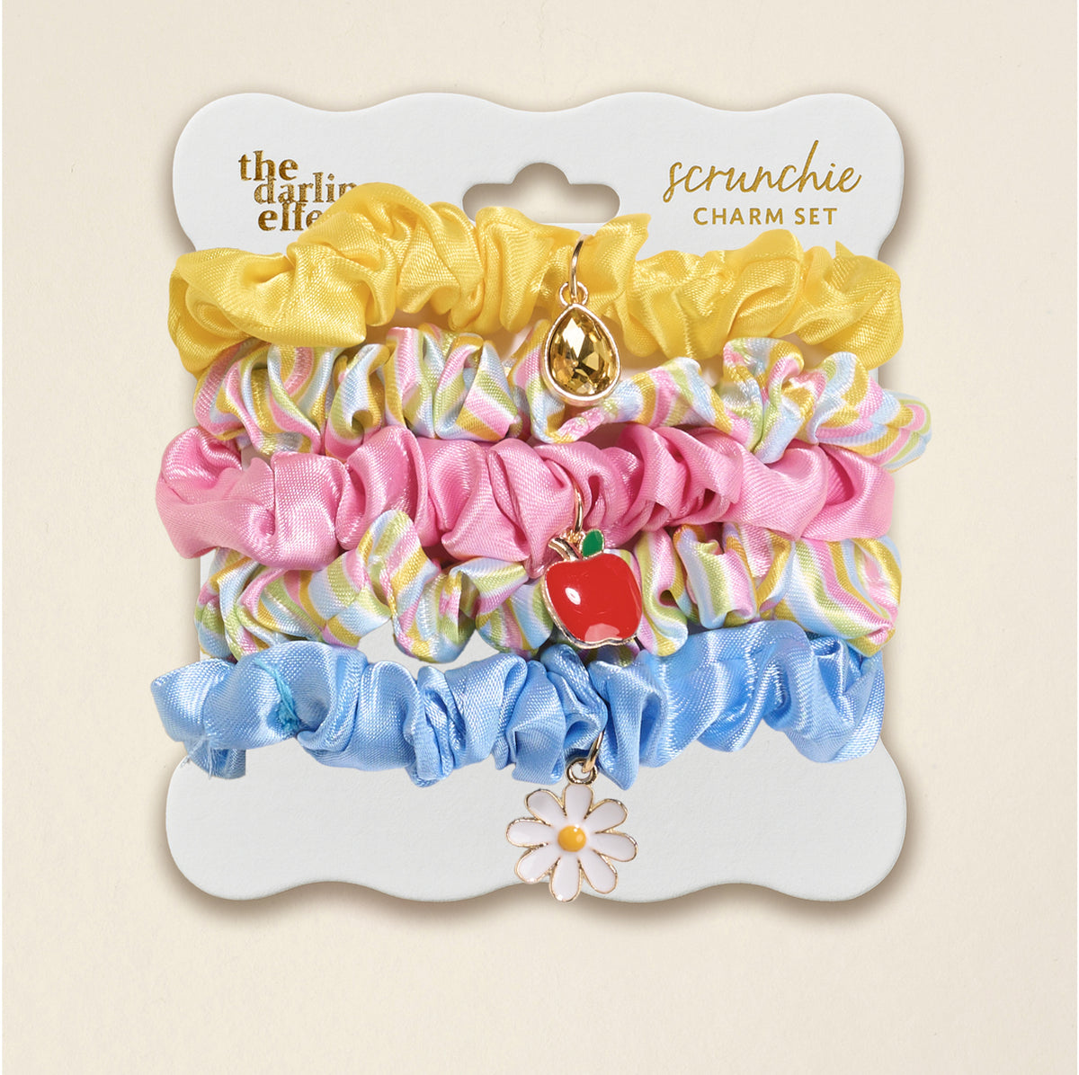 Color Me Happy Scrunchie Charm Set