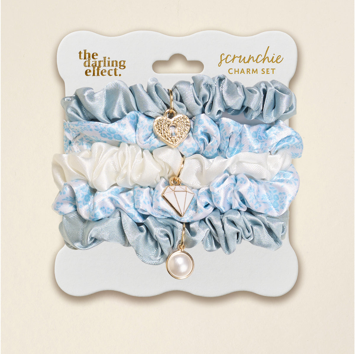 Something Blue Scrunchie Charm Set