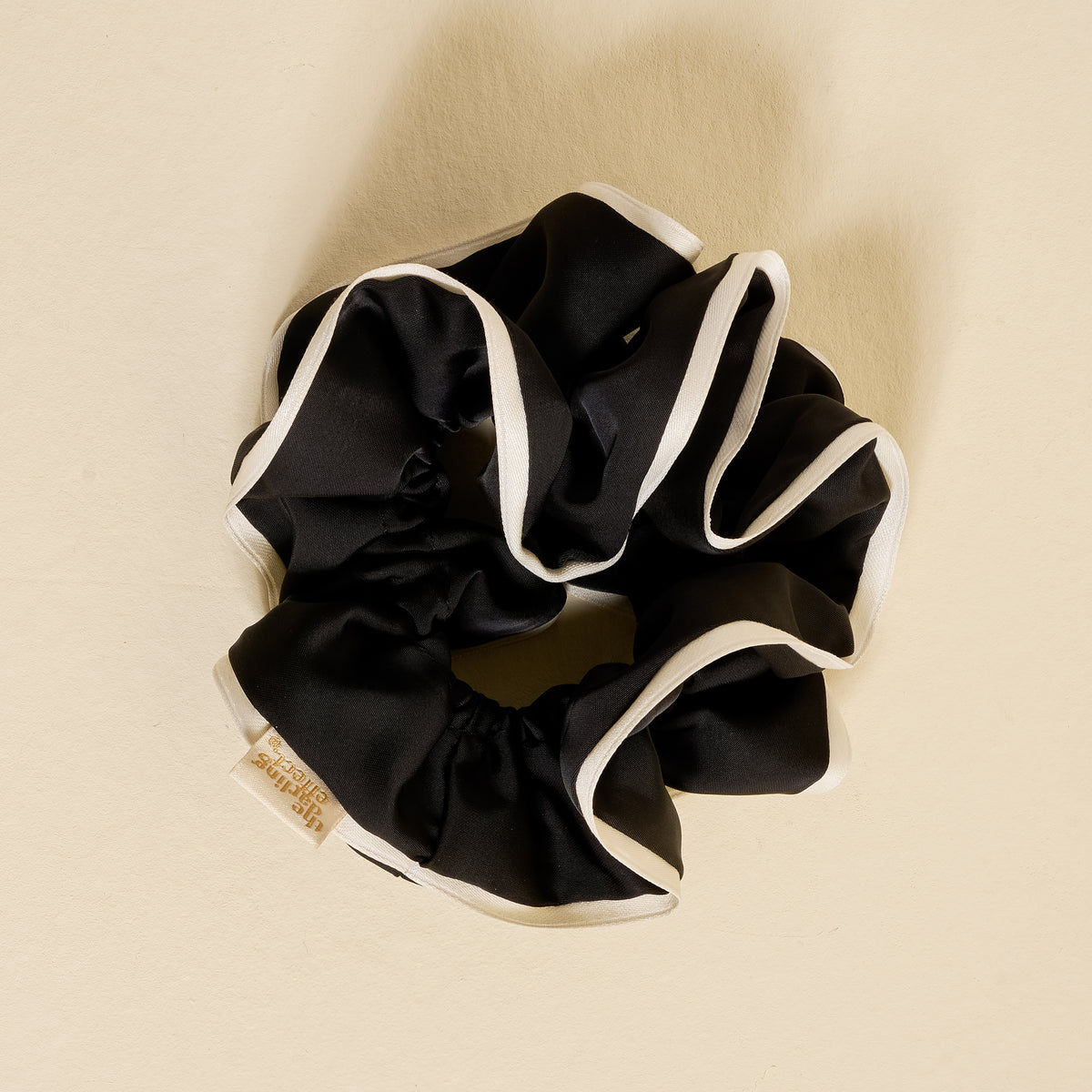 Black Ruffle Up Scrunchie
