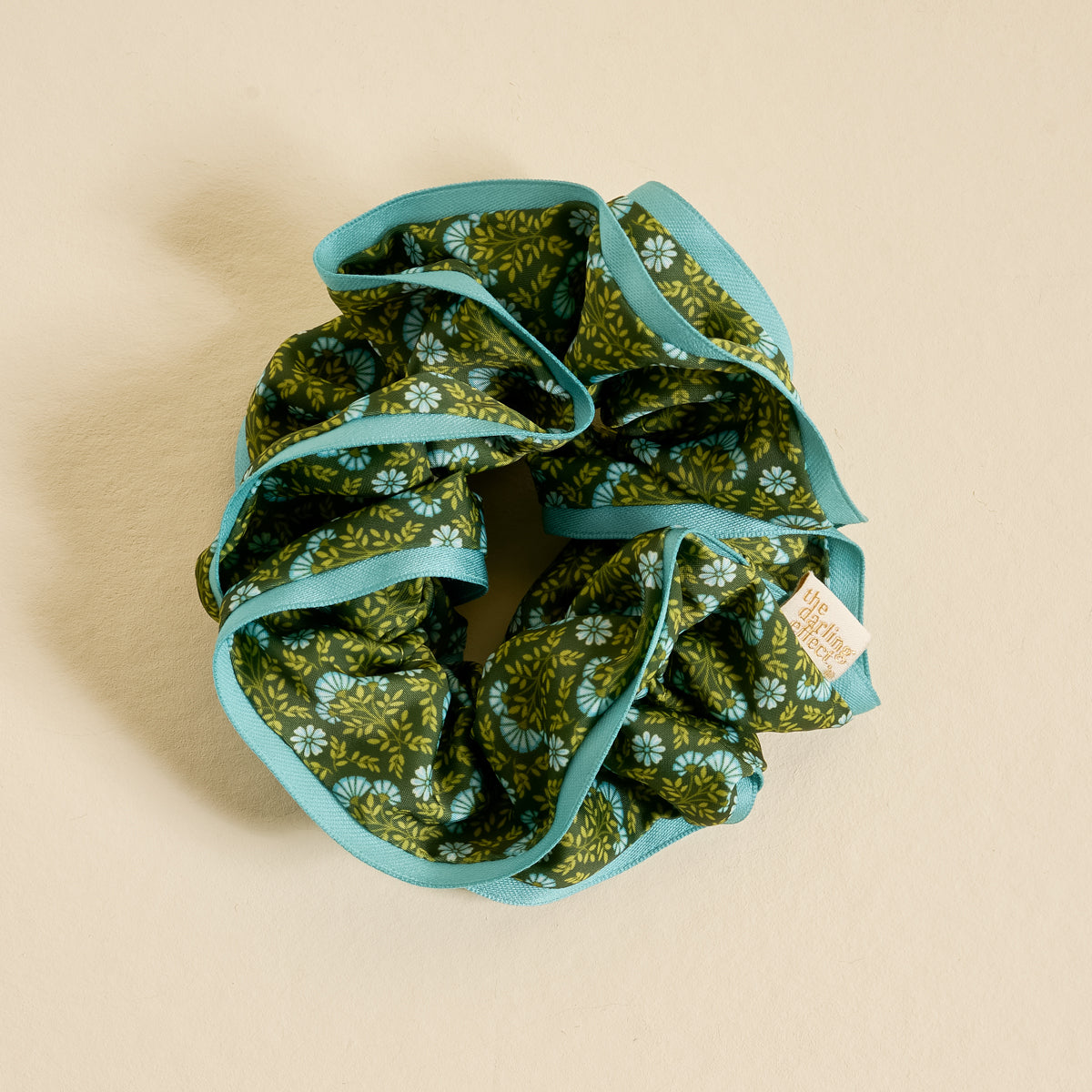 Everbloom Forest Green Ruffle Up Scrunchie