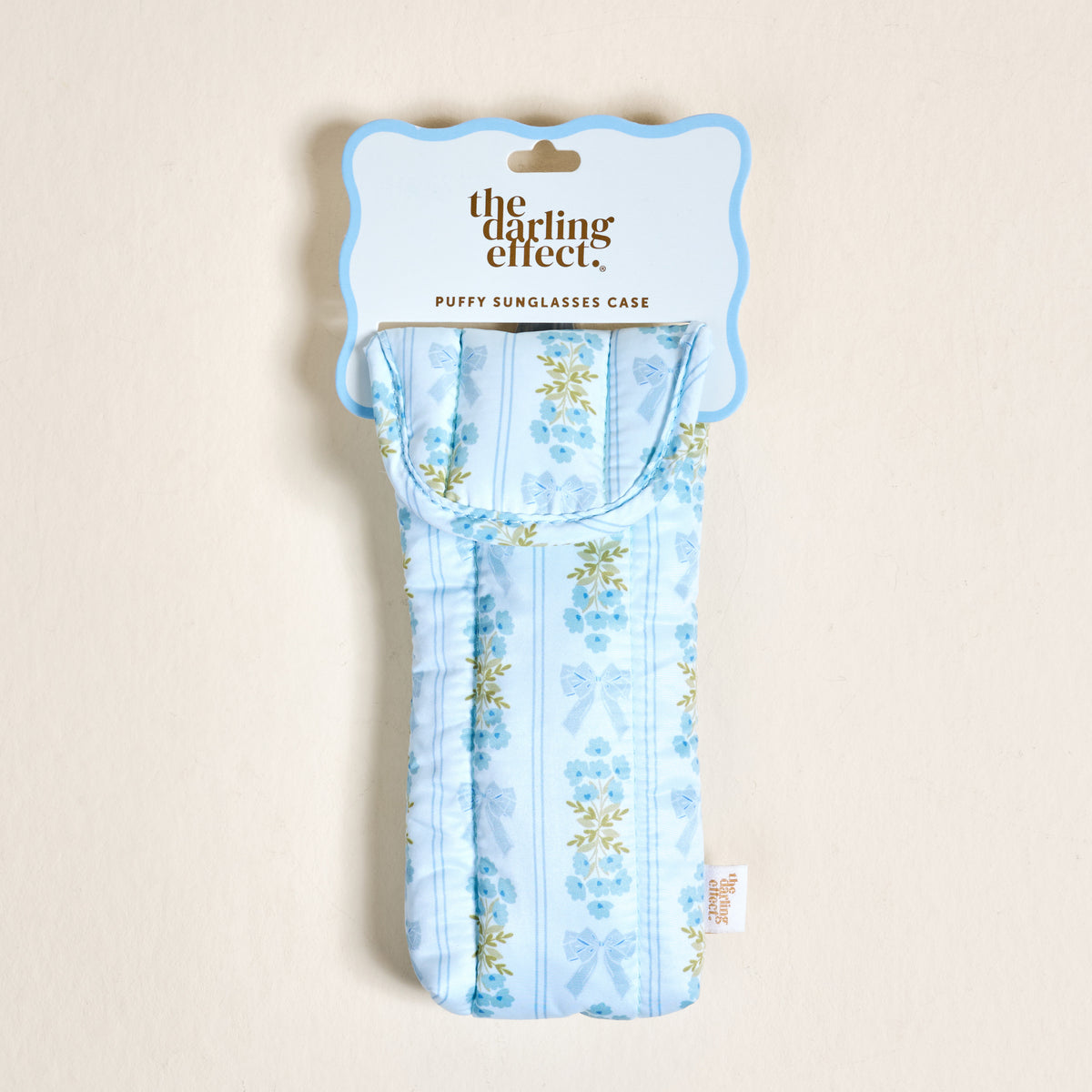 Oh So Fancy Blue Puffy Sunglasses Case