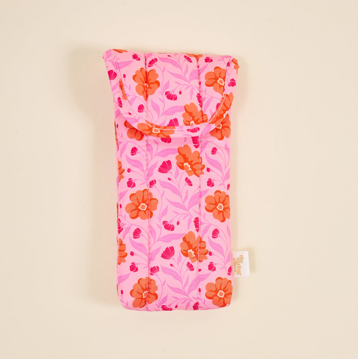 Poppin' Petals Hot Pink Puffy Sunglasses Case