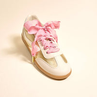 Frilly Pink Step It Up Shoelaces