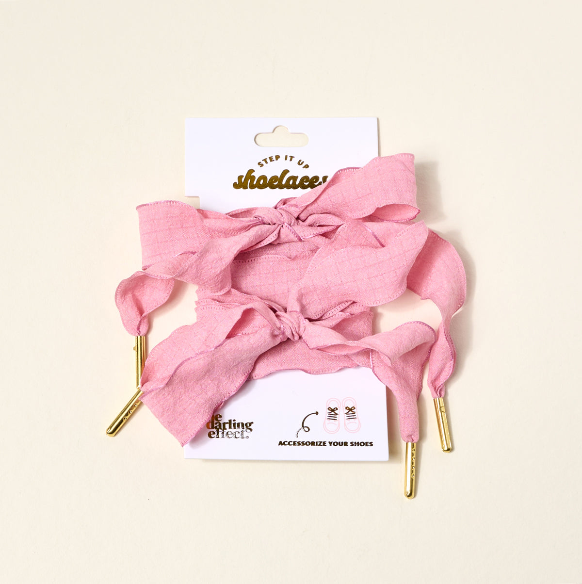 Frilly Pink Step It Up Shoelaces