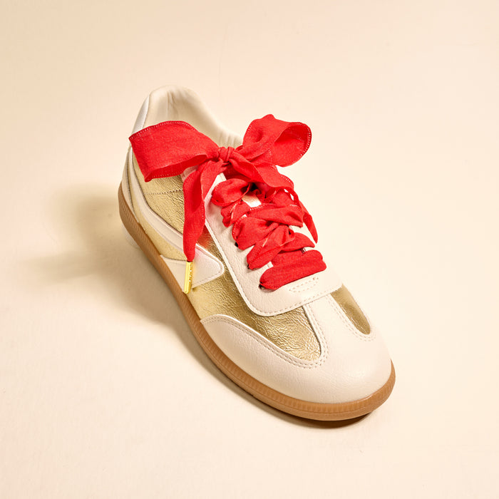 Frilly Red Step It Up Shoelaces