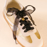 Sheer Black Step It Up Shoelaces