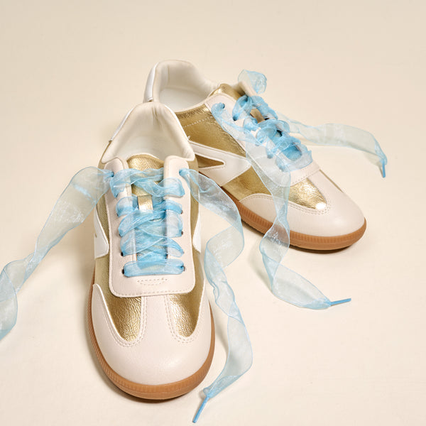 Sheer Blue Step It Up Shoelaces