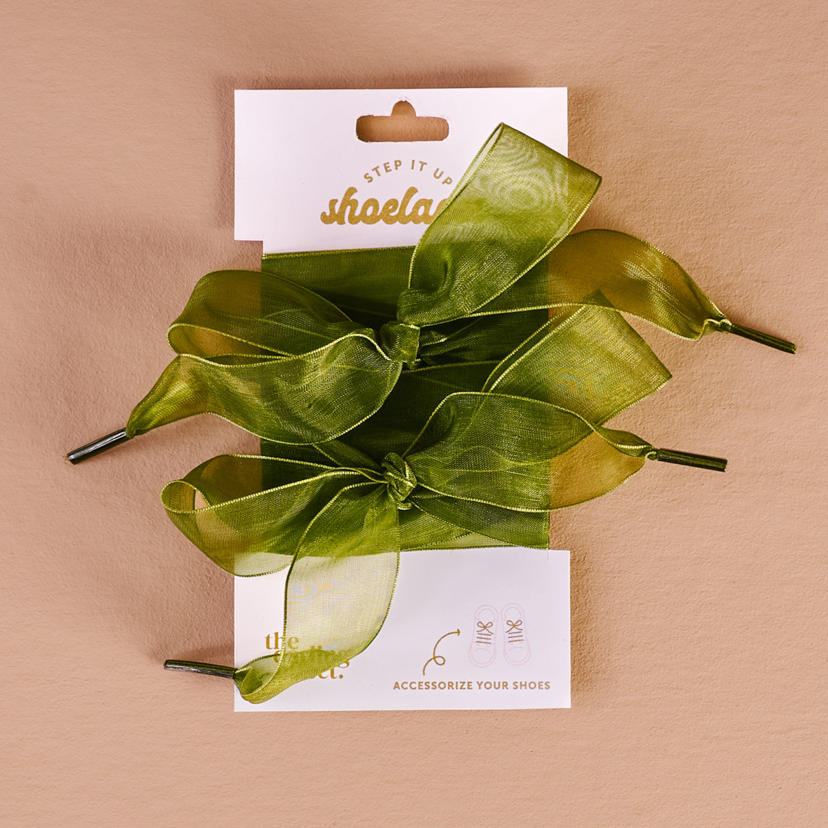 Sheer Green Step It Up Shoelaces