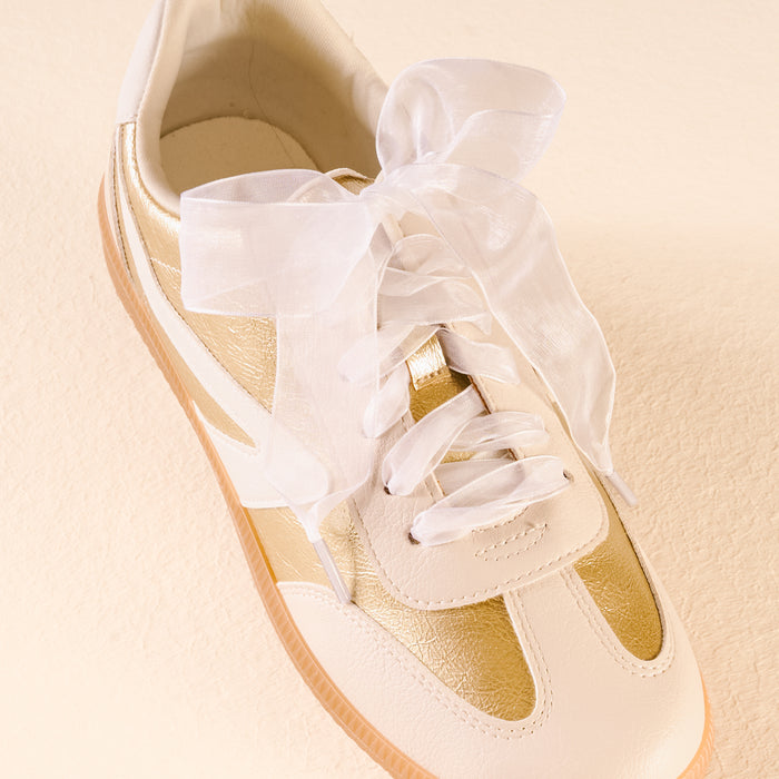 Sheer White Step It Up Shoelaces