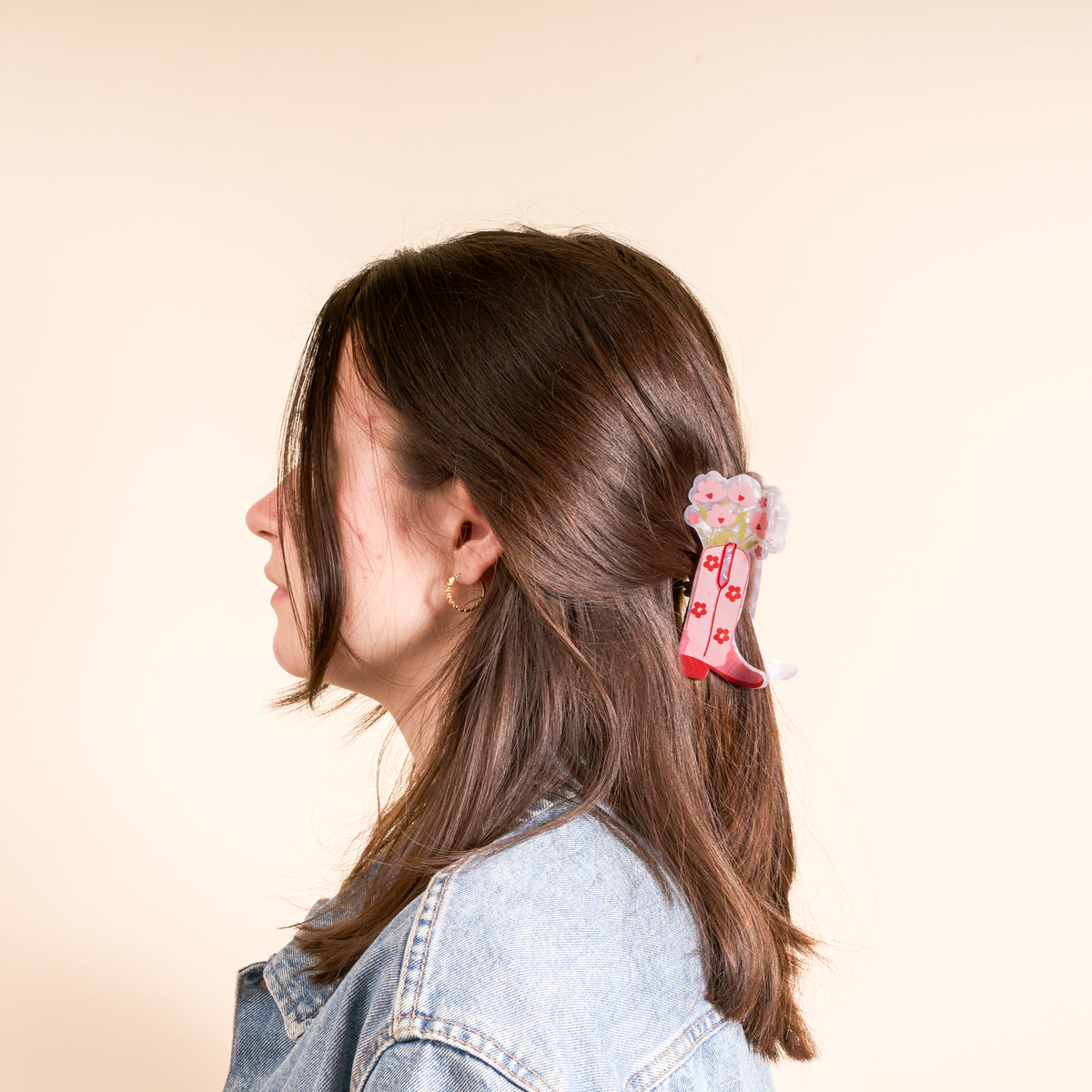 Cowgirl Boot Shape Up Claw Clip