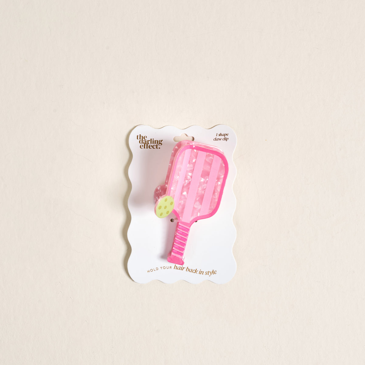 Pickleball Paddle Shape Up Claw Clip