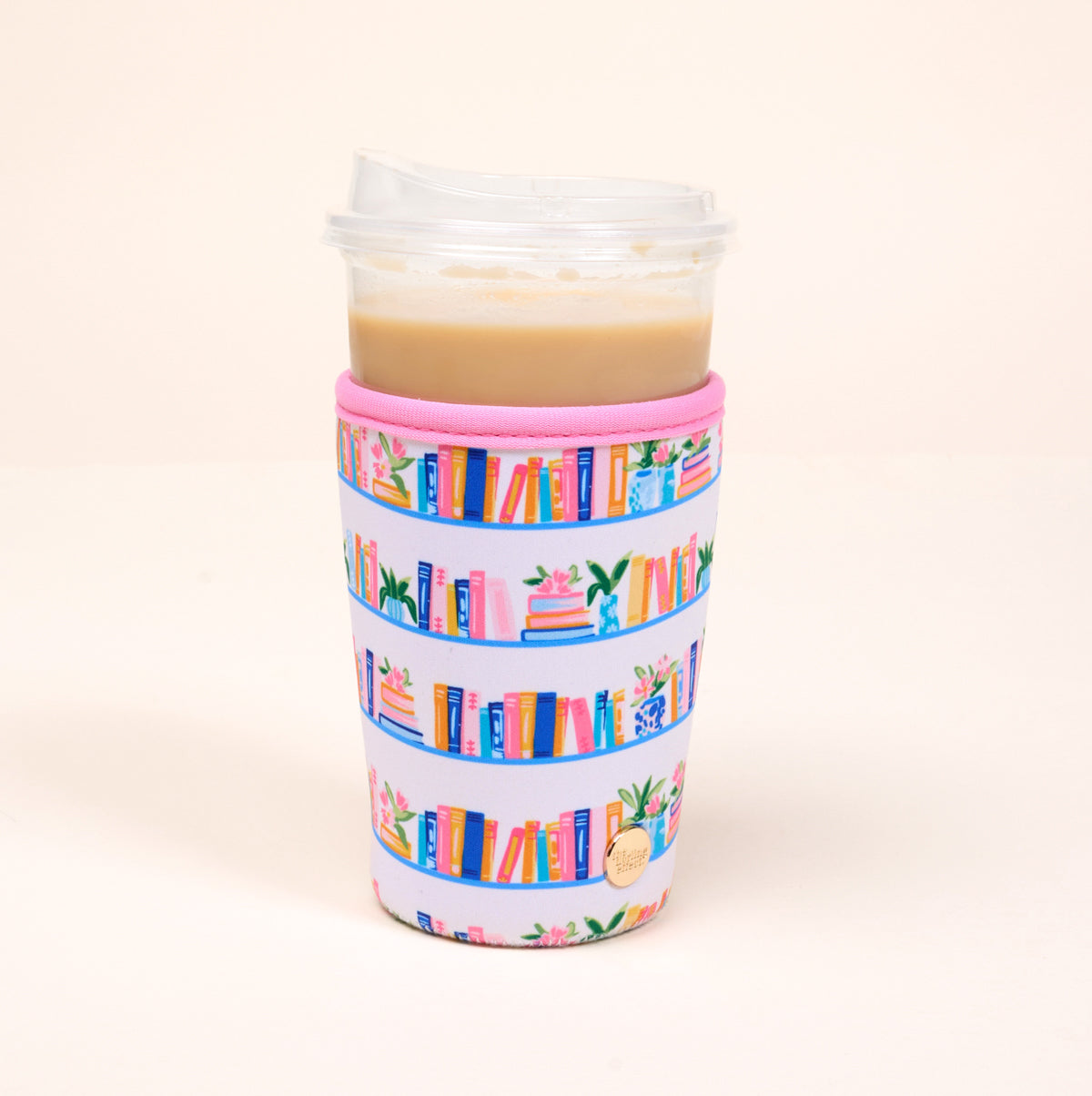 Large-Book Shelfie Sip Savvy Drink Sleeve