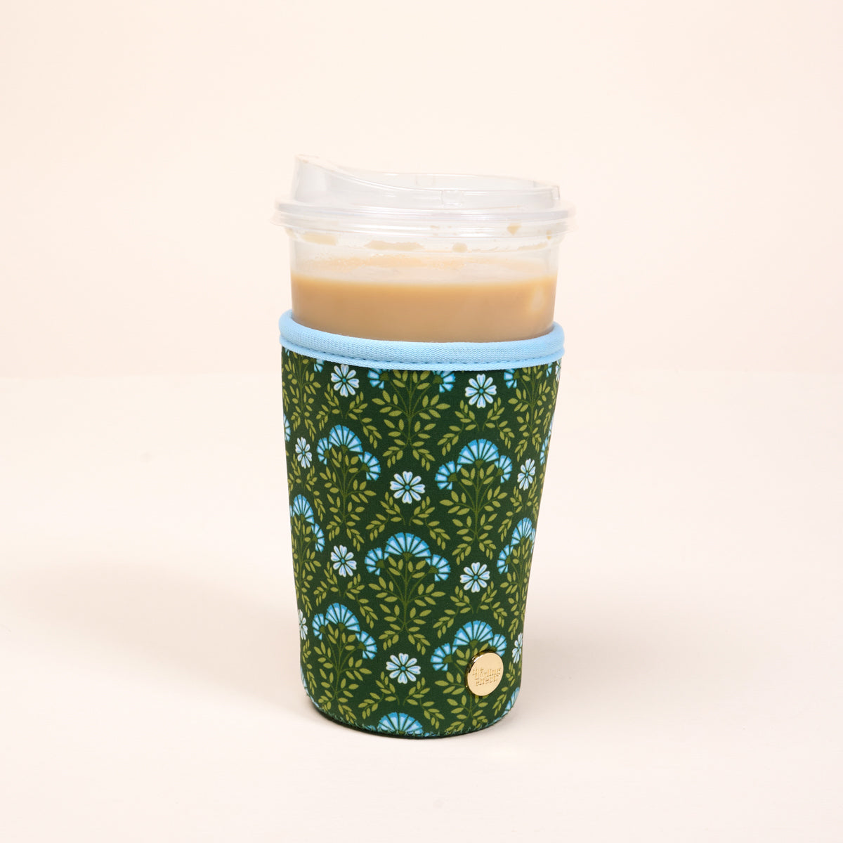 Large-Everbloom Forest Green Sip Savvy Drink Sleeve