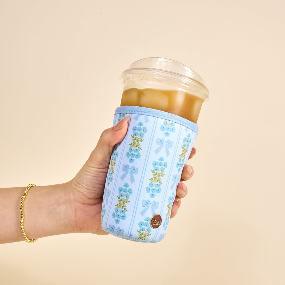 Large-Oh So Fancy Blue Sip Savvy Drink Sleeve