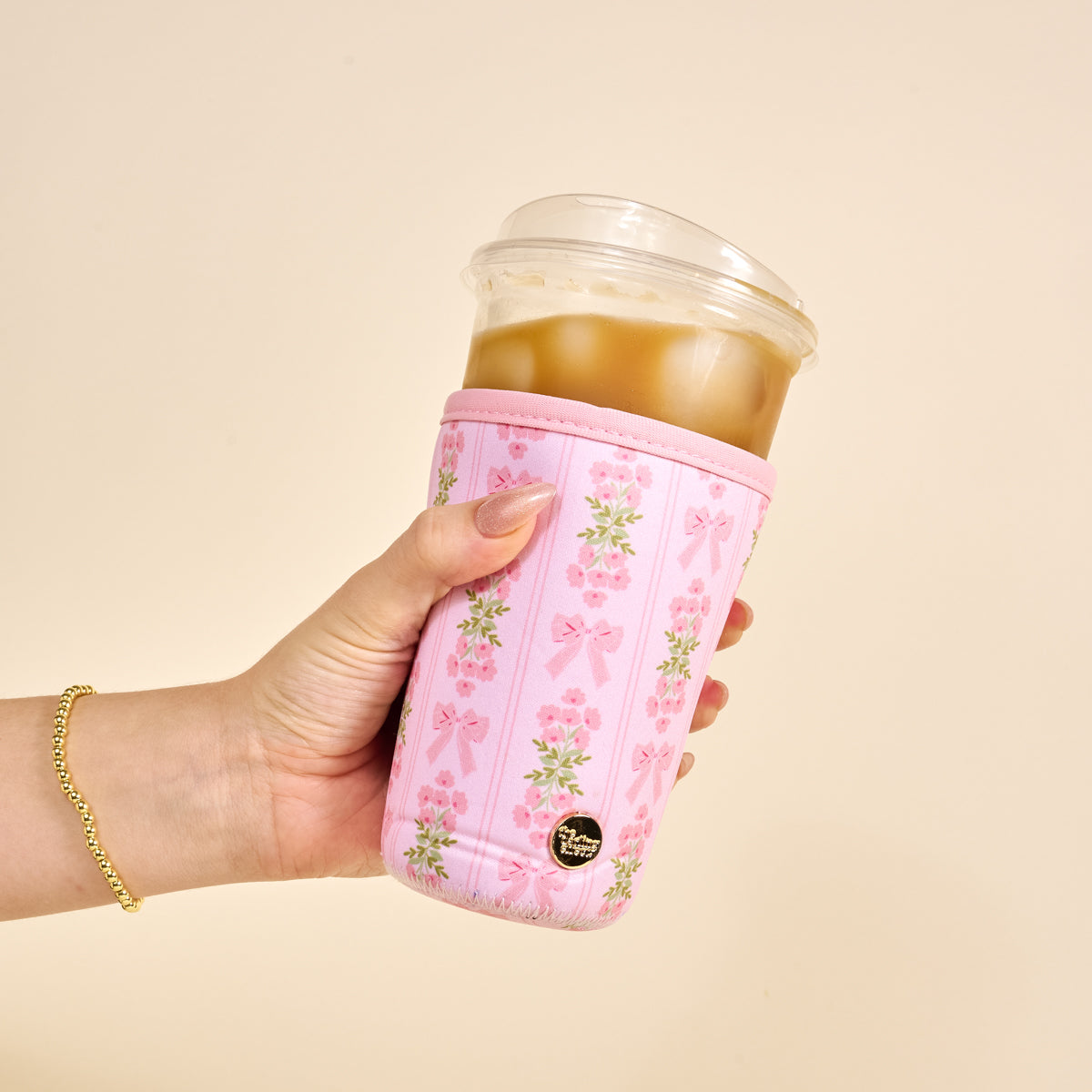 Large-Oh So Fancy Pink Sip Savvy Drink Sleeve