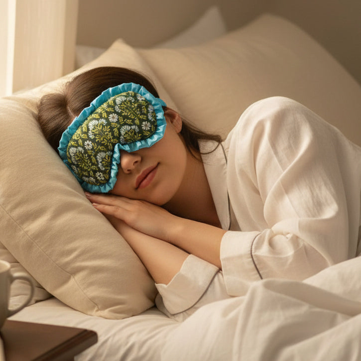 Everbloom Forest Green Beauty Sleep Mask