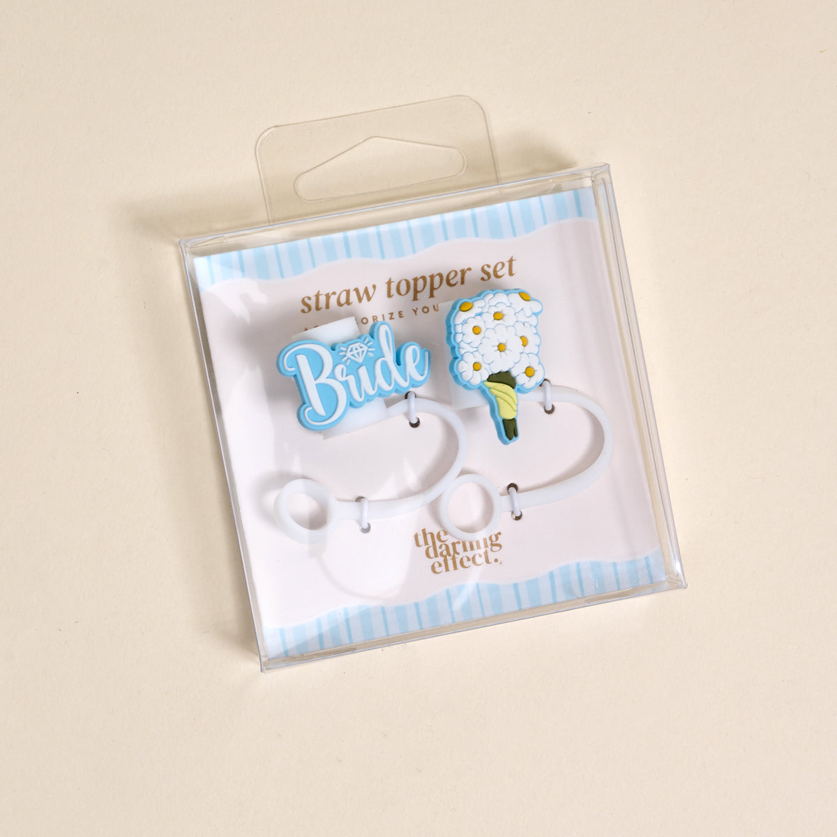 Blooming Bride Straw Topper Set