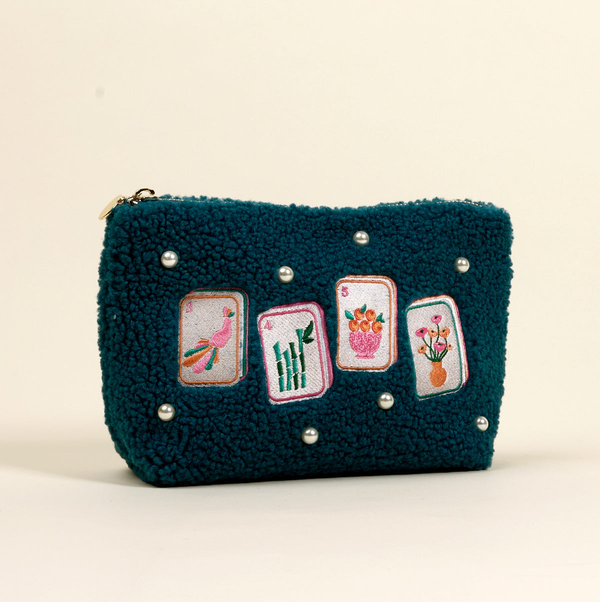 It's Mahj Time Teddy Pouch – The Darling Effect