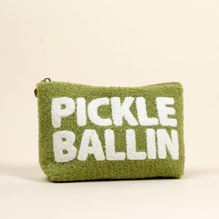Pickleballin' Teddy Pouch