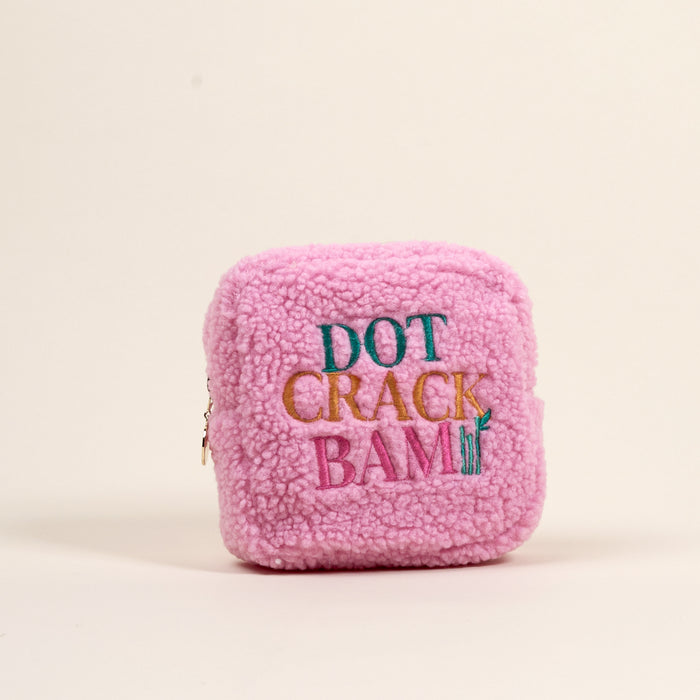 Square Dot Crack Bam Teddy Pouch