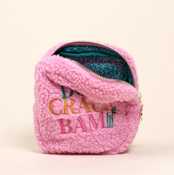 Square Dot Crack Bam Teddy Pouch