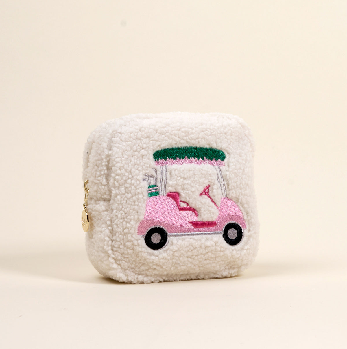 Square Golf Cart Teddy Pouch