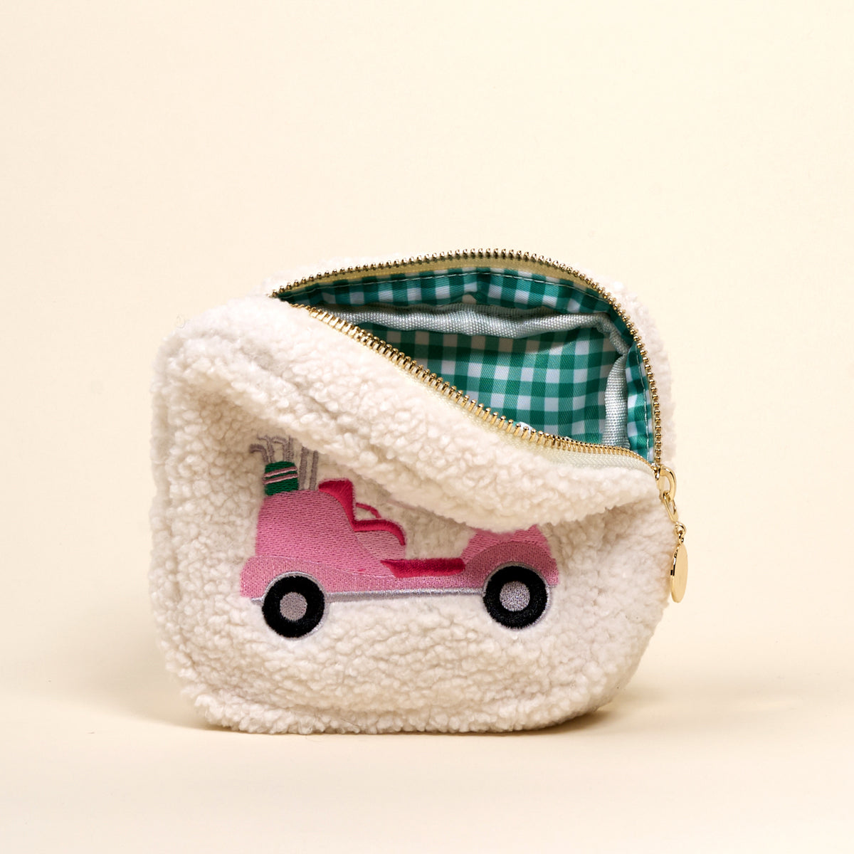 Square Golf Cart Teddy Pouch