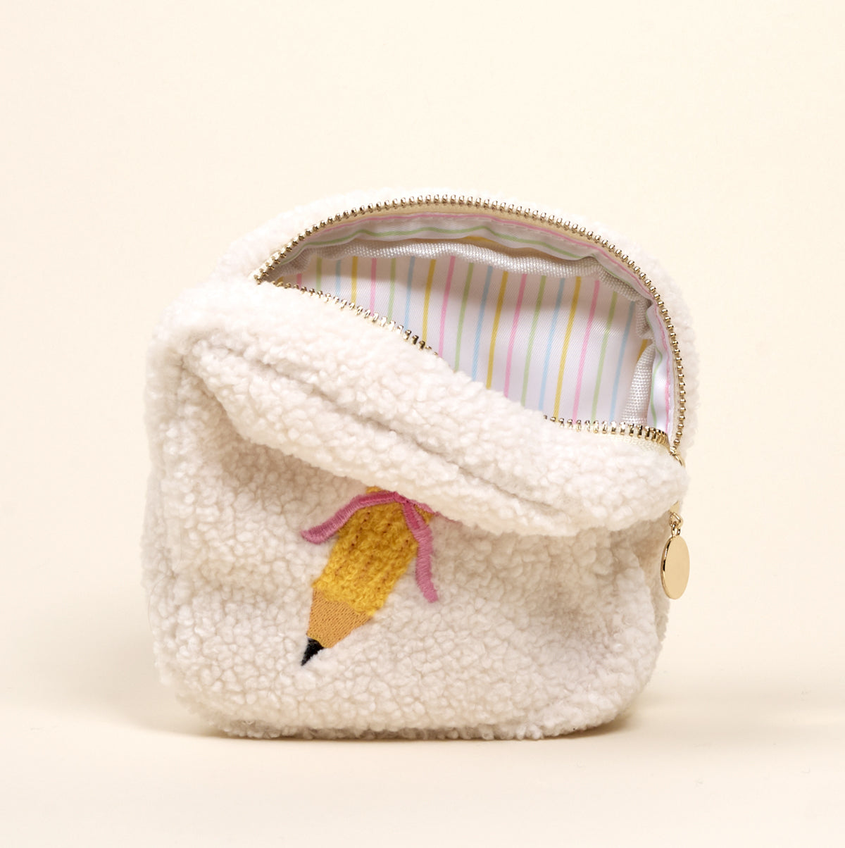 Square Pencil Me In Teddy Pouch