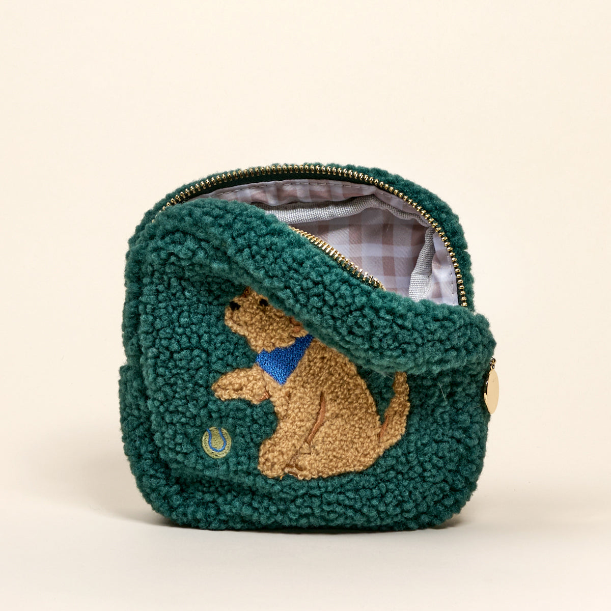 Square Puppy Playtime Teddy Pouch