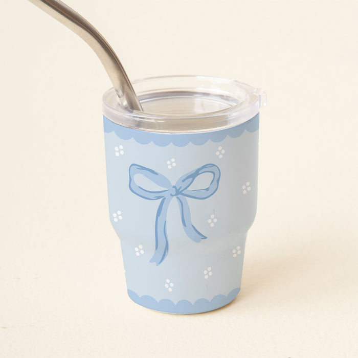 Bow Blue 2 oz Tiny Tumbler