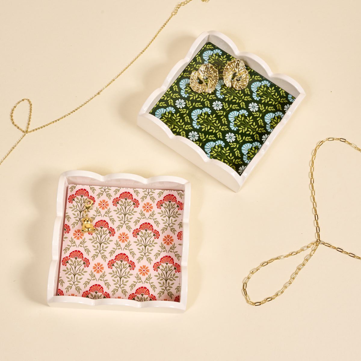 Everbloom Dusty Rose Scallop Trinket Tray