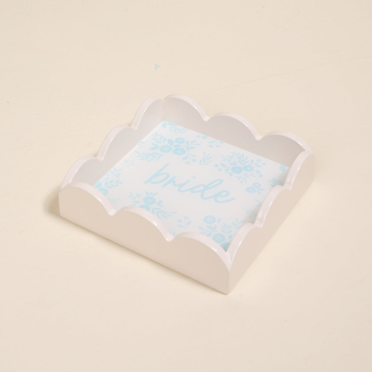 Bride Something Blue Scallop Trinket Tray