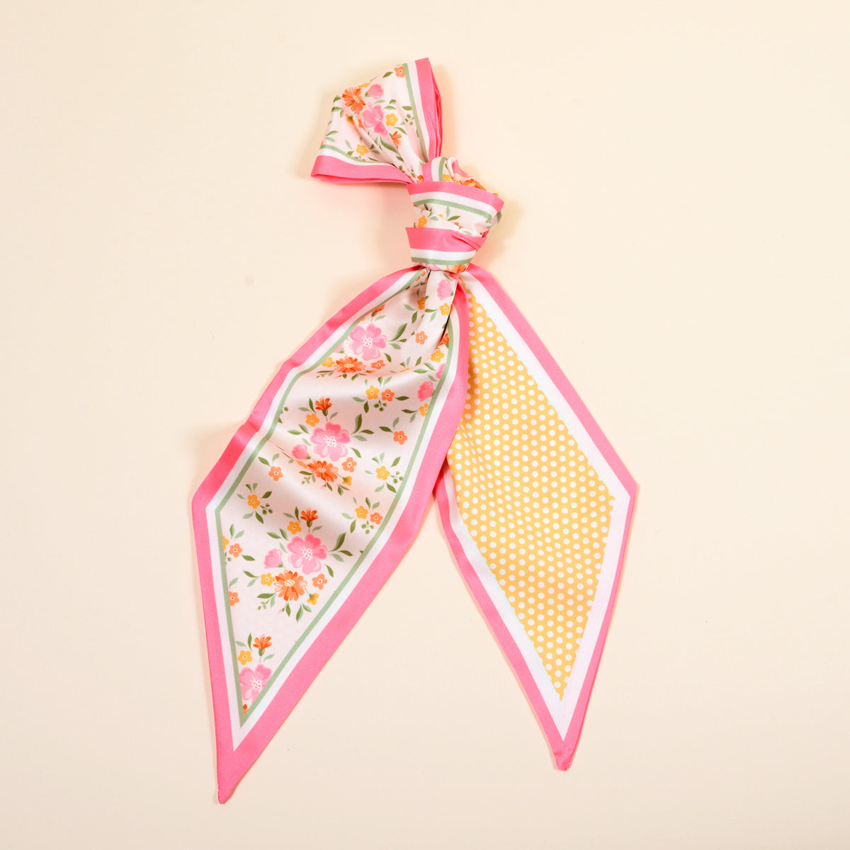 Endless Daydream Cream Twirl & Tie Scarf Accessory