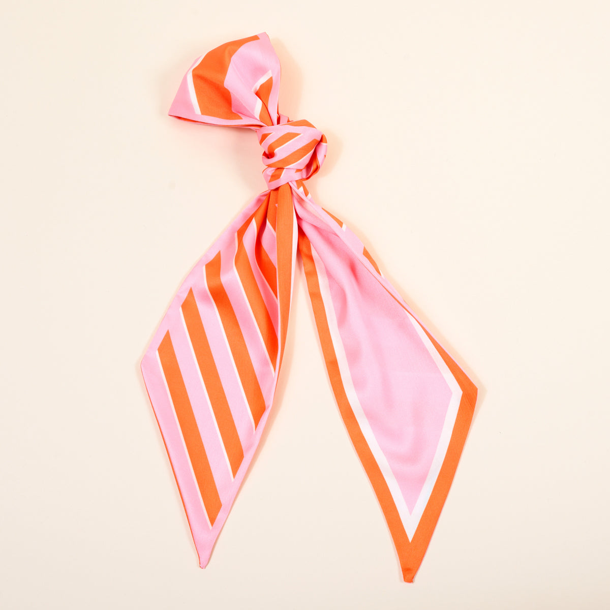 Sicily Stripes Pink Twirl & Tie Scarf Accessory – The Darling Effect