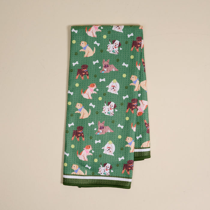Dog Days Waffle Tea Towel