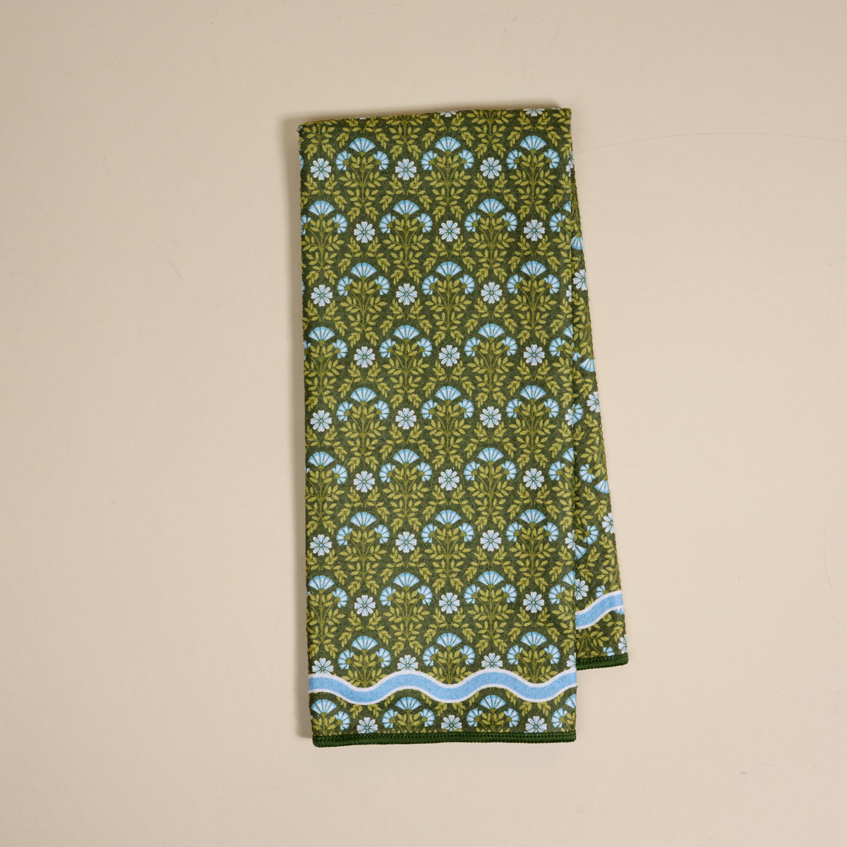 Everbloom Forest Green Waffle Tea Towel